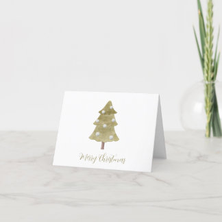 Cartes Pour Fêtes Annuelles Golden Elegance | Bienheureux sapin de Noël
