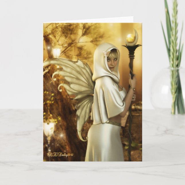 Cartes Pour Fêtes Annuelles Golden Fairy (Devant)