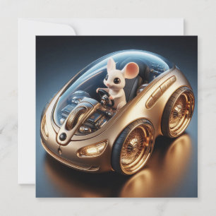 Cartes Pour Fêtes Annuelles Golden Mouse-Mobile : La mission d'une petite sour