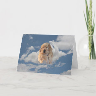 Cartes Pour Fêtes Annuelles Golden Retriever Love You Is Heaveny Card