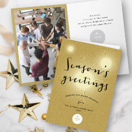 Cartes Pour Fêtes Annuelles Golden Shine Bonnes Fêtes Moderne