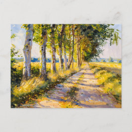 Cartes Pour Fêtes Annuelles Golden Summer Tree Alley