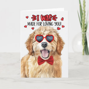 Cartes Pour Fêtes Annuelles Goldendoodle Chien fait pour vous aimer Valentine