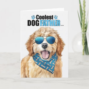 Cartes Pour Fêtes Annuelles Goldendoodle chien froid papa jamais Fête des père