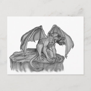 Cartes Pour Fêtes Annuelles Golem Gargouille