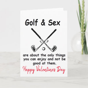 Cartes Pour Fêtes Annuelles Golf d'Heureuse Sainte-Valentin