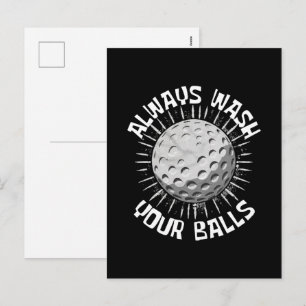 Cartes Pour Fêtes Annuelles Golf drôle