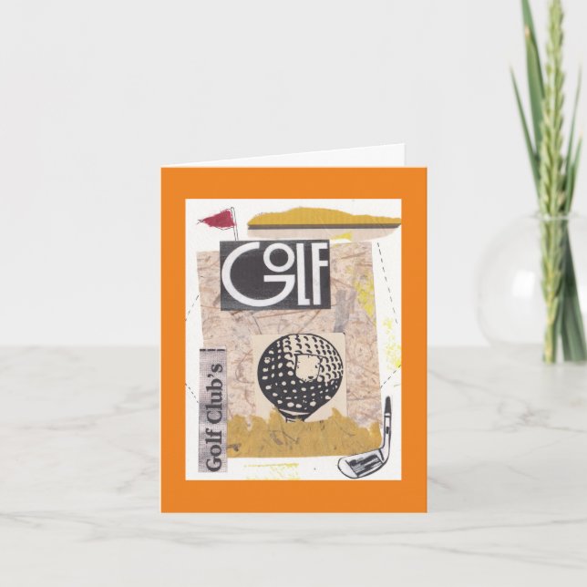 Cartes Pour Fêtes Annuelles Golf Guru (Devant)