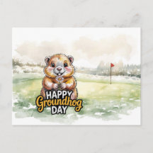 Golf Happy Groundhog Day for Golfer