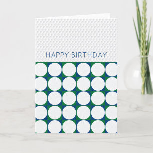 Cartes Pour Fêtes Annuelles Golf Joyeux Anniversaire Ajouter Son Propre Messag