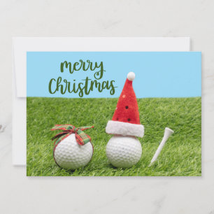 Cartes Pour Fêtes Annuelles Golf Joyeux Noël à Golfer   