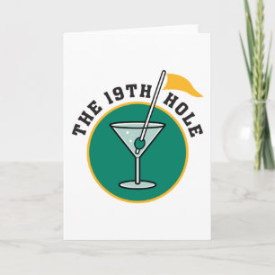 Cartes Pour Fêtes Annuelles Golf Le 19ème Trou Boire