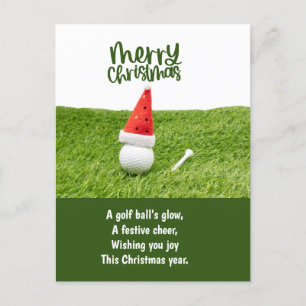 Cartes Pour Fêtes Annuelles Golf Noël avec Golf Ball