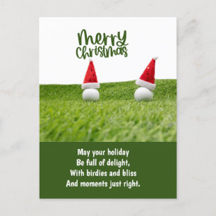 Cartes Pour Fêtes Annuelles Golf Noël avec Golf Ball