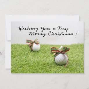 Cartes Pour Fêtes Annuelles Golf Noël thème pour golfeur