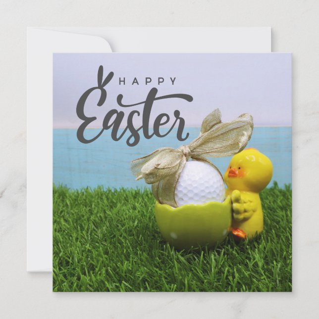 Cartes Pour Fêtes Annuelles Golf Pâques pour Golfer Holiday Card (Devant)