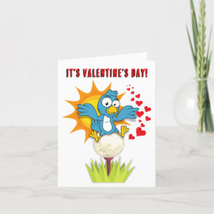 Cartes Pour Fêtes Annuelles Golf - Parlez Birdie à moi Saint Valentin