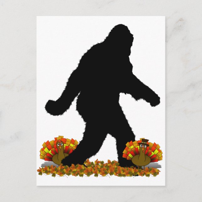 Cartes Pour Fêtes Annuelles Gone Squatching pour Thanksgiving Turquie (Devant)