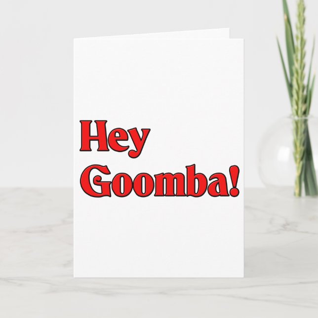 Cartes Pour Fêtes Annuelles Goomba ! (Devant)