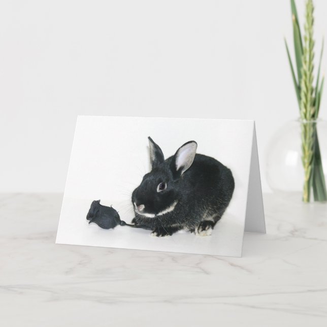 Cartes Pour Fêtes Annuelles Goth Bunny Valentine (Devant)