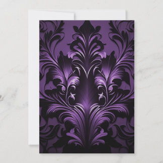 Cartes Pour Fêtes Annuelles Goth Gothique Design noir & violet
