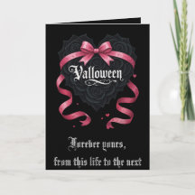 Gothic Valloween Script Roses and Garlands