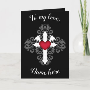 Cartes Pour Fêtes Annuelles Gothique romantique Saint-Valentin