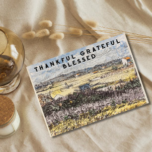 Cartes Pour Fêtes Annuelles Grâcieuse récolte bénite en Provence