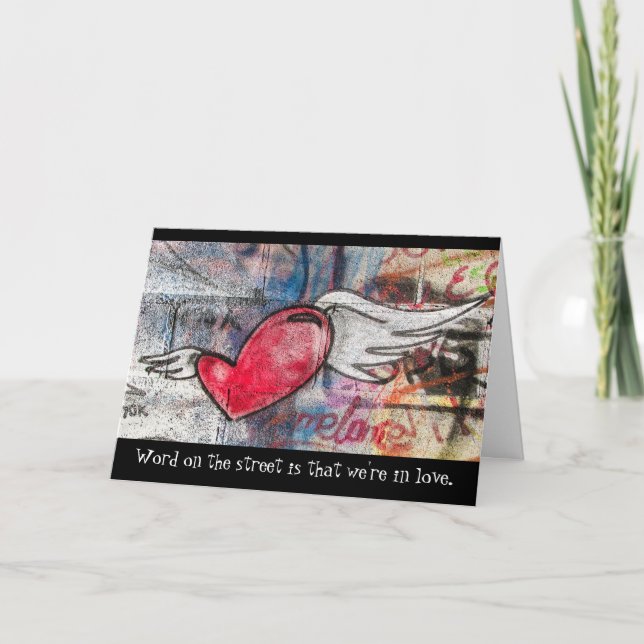 Cartes Pour Fêtes Annuelles Graffiti Art Heart Lot You Card (Devant)