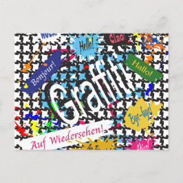 Cartes Pour Fêtes Annuelles Graffiti de voeux