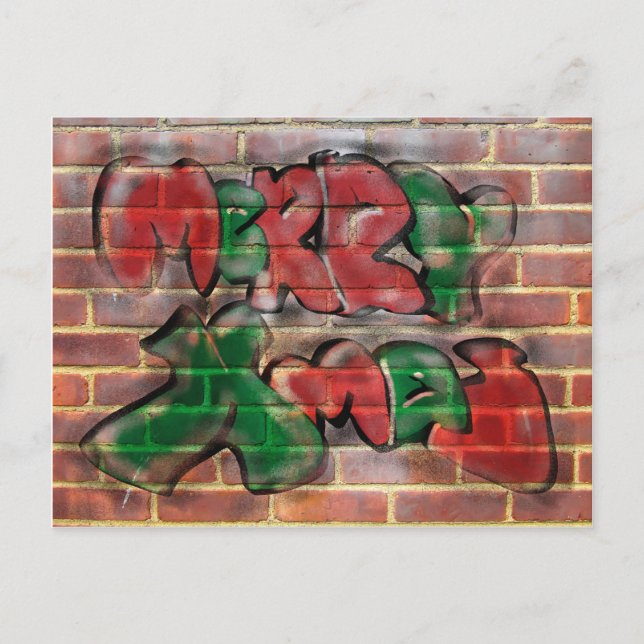 Cartes Pour Fêtes Annuelles Graffiti xmas (Devant)