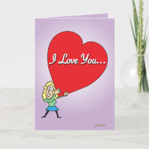 Cartes Pour Fêtes Annuelles Grand amour drôle Valentine pour lui