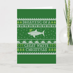 Cartes Pour Fêtes Annuelles Grand Blanc Noël Funny Laid Sweat Card