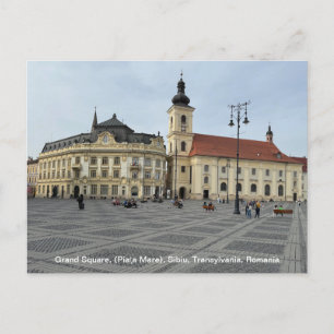 Cartes Pour Fêtes Annuelles Grand Carré, (Piaţa Mare), Sibiu, Roumanie sur un