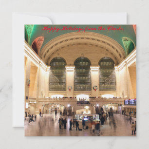 CARTES POUR FÊTES ANNUELLES GRAND CENTRAL HAPPY HOLIDAYS CARD