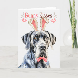 Cartes Pour Fêtes Annuelles Grand chien Danse dans les oreilles de lapin pour 