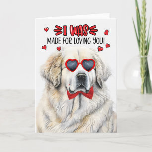 Cartes Pour Fêtes Annuelles Grand Chien des Pyrénées fait pour vous aimer Vale