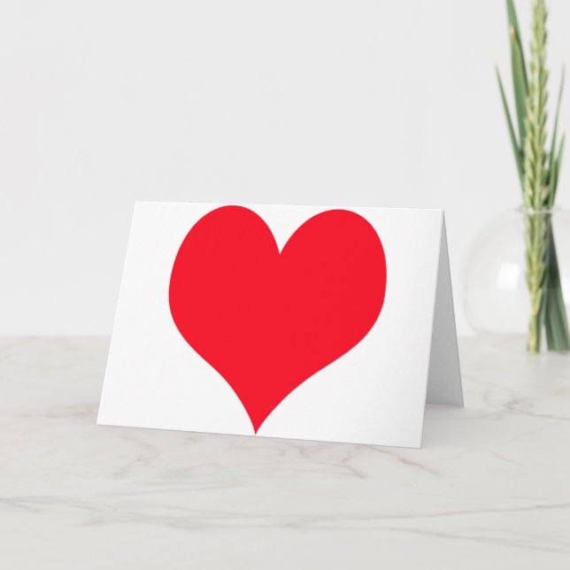 Cartes Pour Fêtes Annuelles Grand coeur d'amour (Devant)
