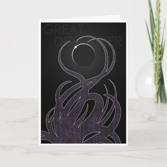 Cartes Pour Fêtes Annuelles Grand Devourer - Adorer les dieux anciens (Devant)