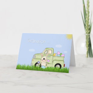 Cartes Pour Fêtes Annuelles Grand-fils, Camion de Pâques