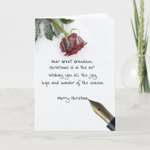 Cartes Pour Fêtes Annuelles Grand-fils Joyeux Noël