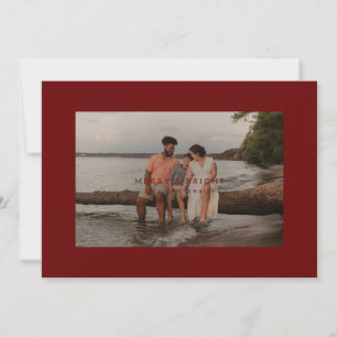 Cartes Pour Fêtes Annuelles Grand format de la photo frontière Merry & Bright