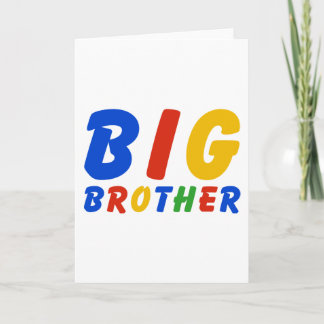 CARTES POUR FÊTES ANNUELLES GRAND FRÈRE