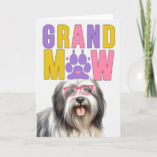Cartes Pour Fêtes Annuelles Grand-MAW Lowchen Chien Funny Grand-parents Day