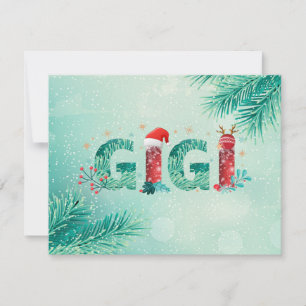 Cartes Pour Fêtes Annuelles Grand-mère de Noël