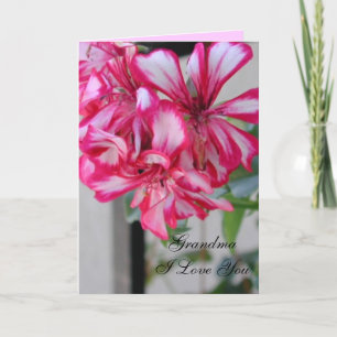 Cartes Pour Fêtes Annuelles Grand-mère, je t'aime