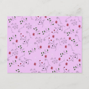 Cartes Pour Fêtes Annuelles Grand-mère Motif du jardin de fleurs