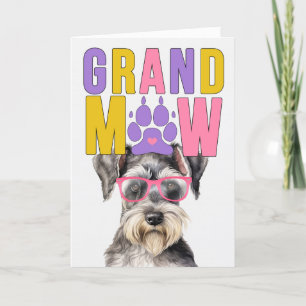 Cartes Pour Fêtes Annuelles Grand-père Grand-père Schnauzer GrandDOG