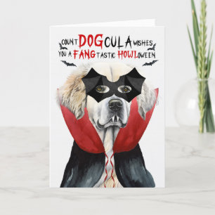 Cartes Pour Fêtes Annuelles Grand Pyrénées Comte drôle DOGcula Halloween