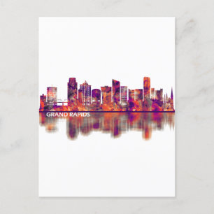 Cartes Pour Fêtes Annuelles Grand Rapids Michigan Skyline